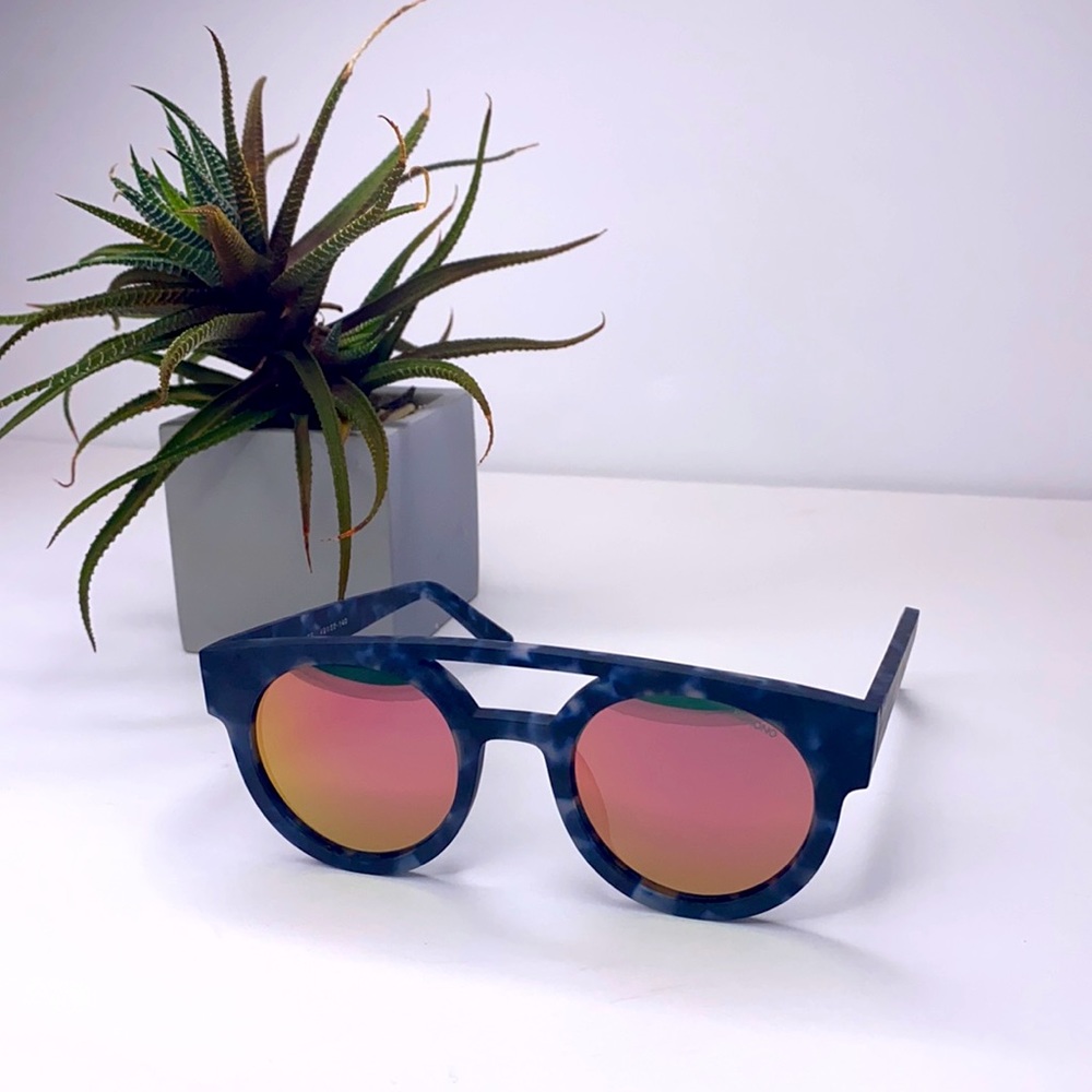 KOMONO Dreyfuss Sunglasses New Matte Indigo Demi - Picture 14 of 15
